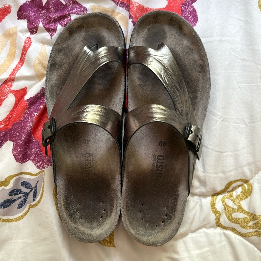 Mephisto Women’s Helen Cork Leather Sandals Size 40